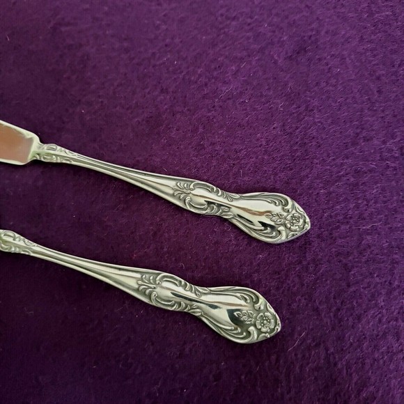 Easterling Valhalla Stainless Flatware Master Butter & Sugar Spoon Glossy - Picture 5 of 5